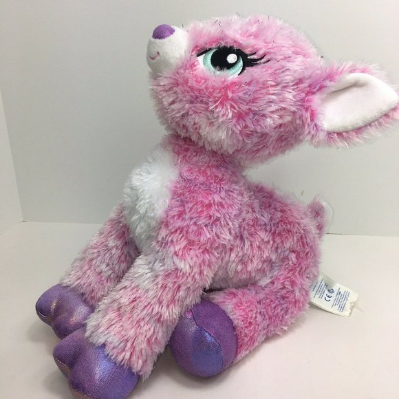 Build A Bear Workshop Plush Twinkle Deer Pink Sparkle Reindeer Stuffed Animal - Picture 7 of 12